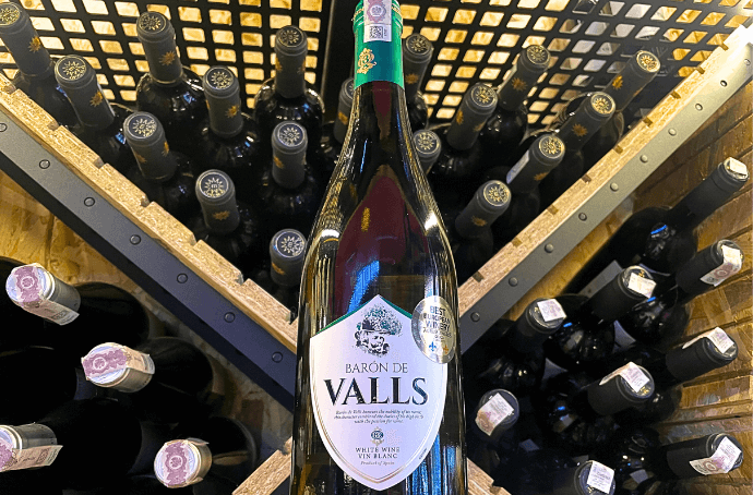 BARON DE VALLS BLANCO SEMI-DRY WHITE SPANISH WINE 0.75L